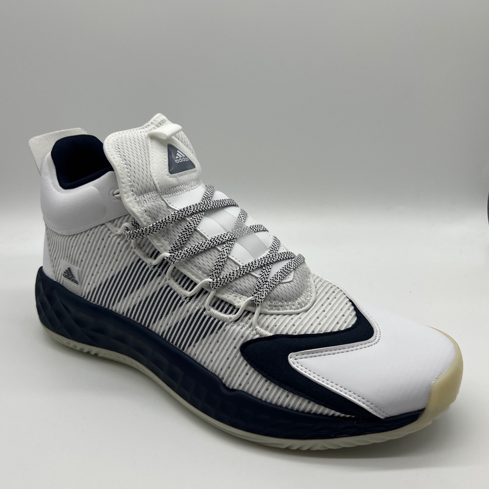 Adidas Pro Boost Mid Basketball Shoes Navy/White Men’s Sz 12.5